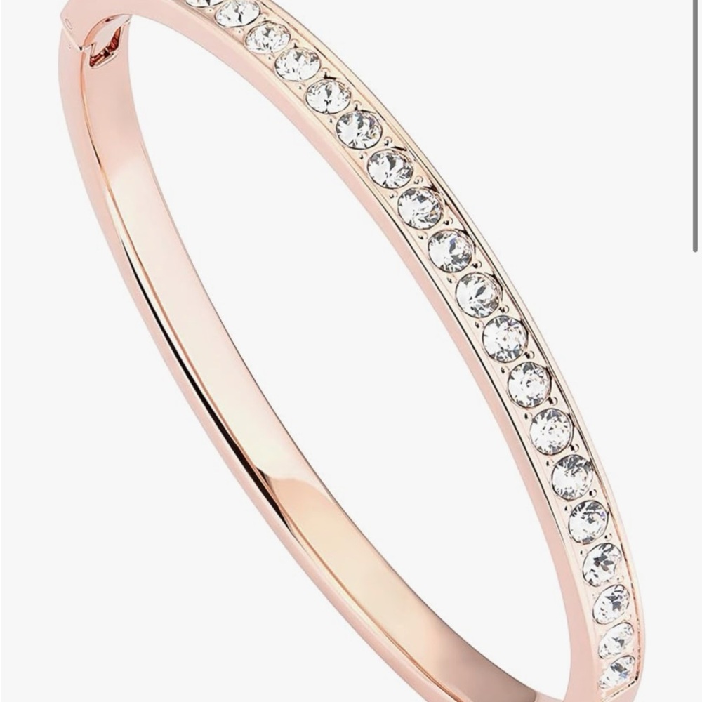 Ted Baker Rose Gold Bangle with Crystals